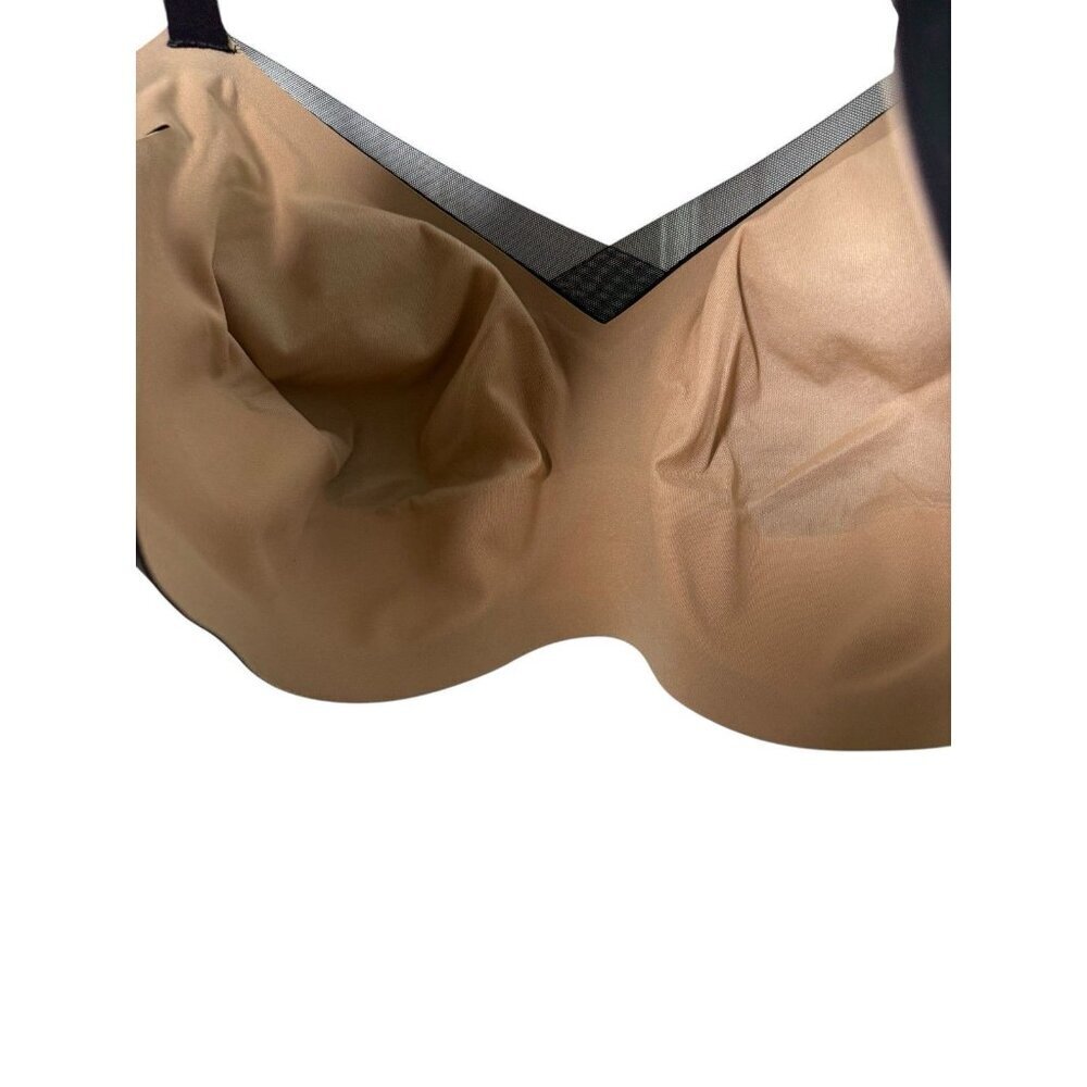 Honeylove CrossOver Contour Wireless Bra 1X 40 C/D Black Mesh Smoothing Comfort - Picture 6 of 9